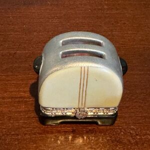 COOKING CLUB OF AMERICA "CLASSIC MIXER" PORCELAIN TRINKET BOX 2 Pieces Toast